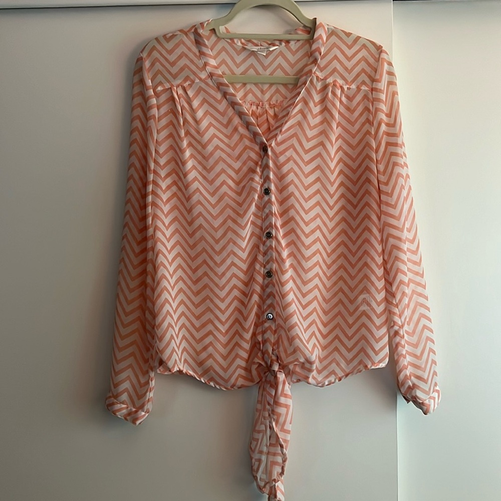 Charming Charlie women’s sheer blouse size S
